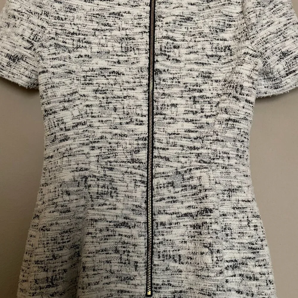 Calvin Klein, Size 4, Tweed Short Sleeve Midi Dress - Picture 4 of 12